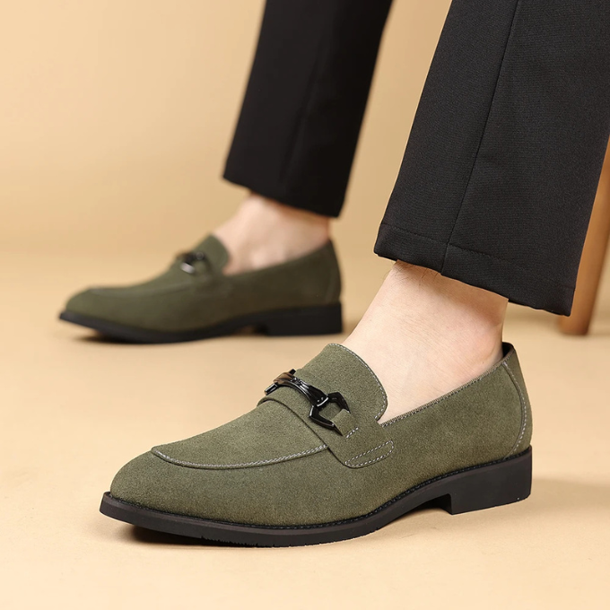 Men's Premium Slip-On Loafers with Metal Bit Detail