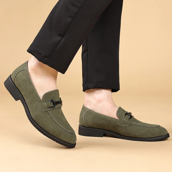 Men's Premium Slip-On Loafers with Metal Bit Detail