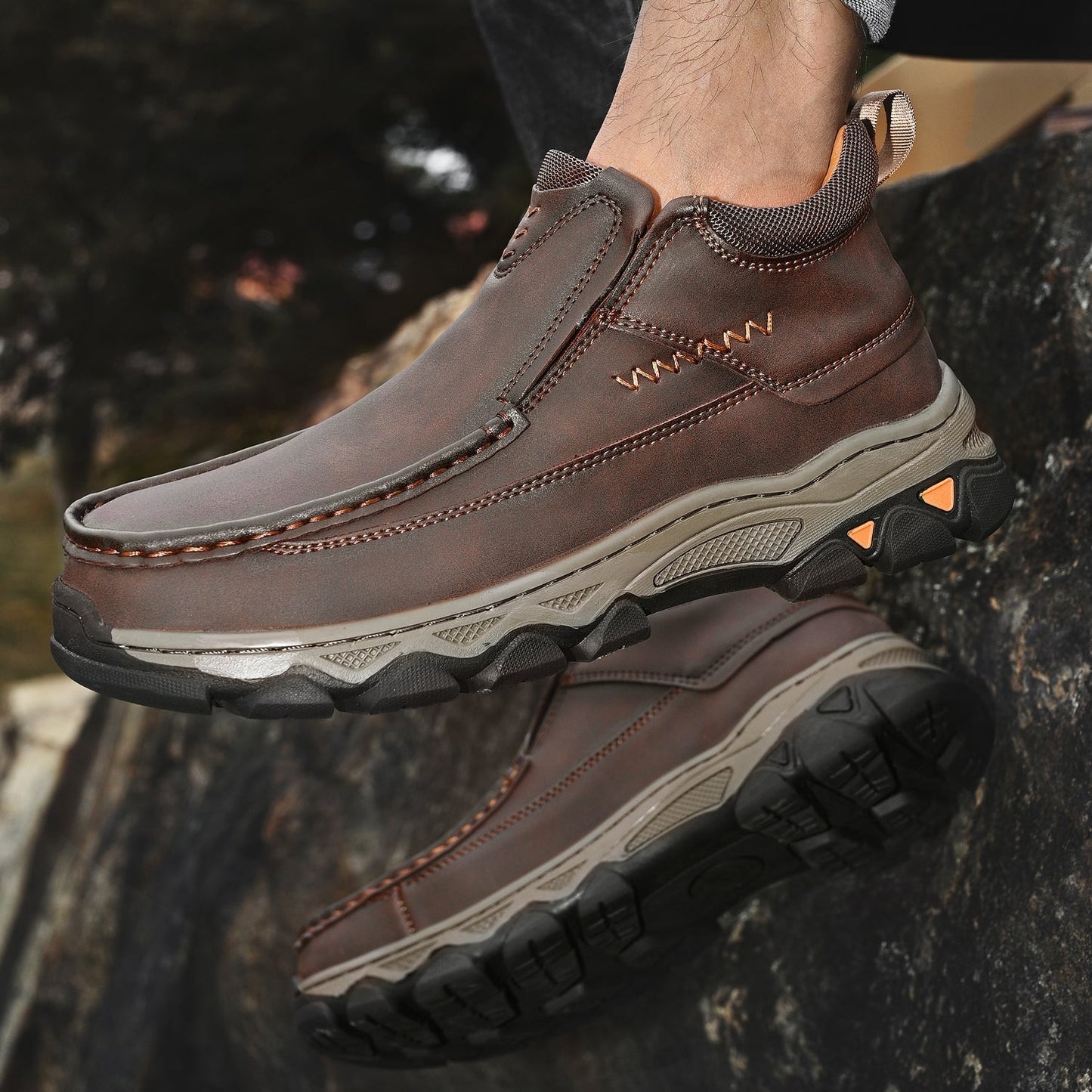 Men's Orthopedic Slip-On Walking Shoes for Comfort and Support