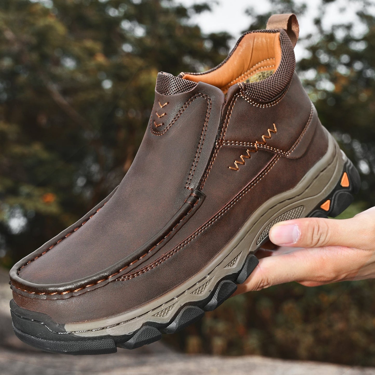 Men's Orthopedic Slip-On Walking Shoes for Comfort and Support