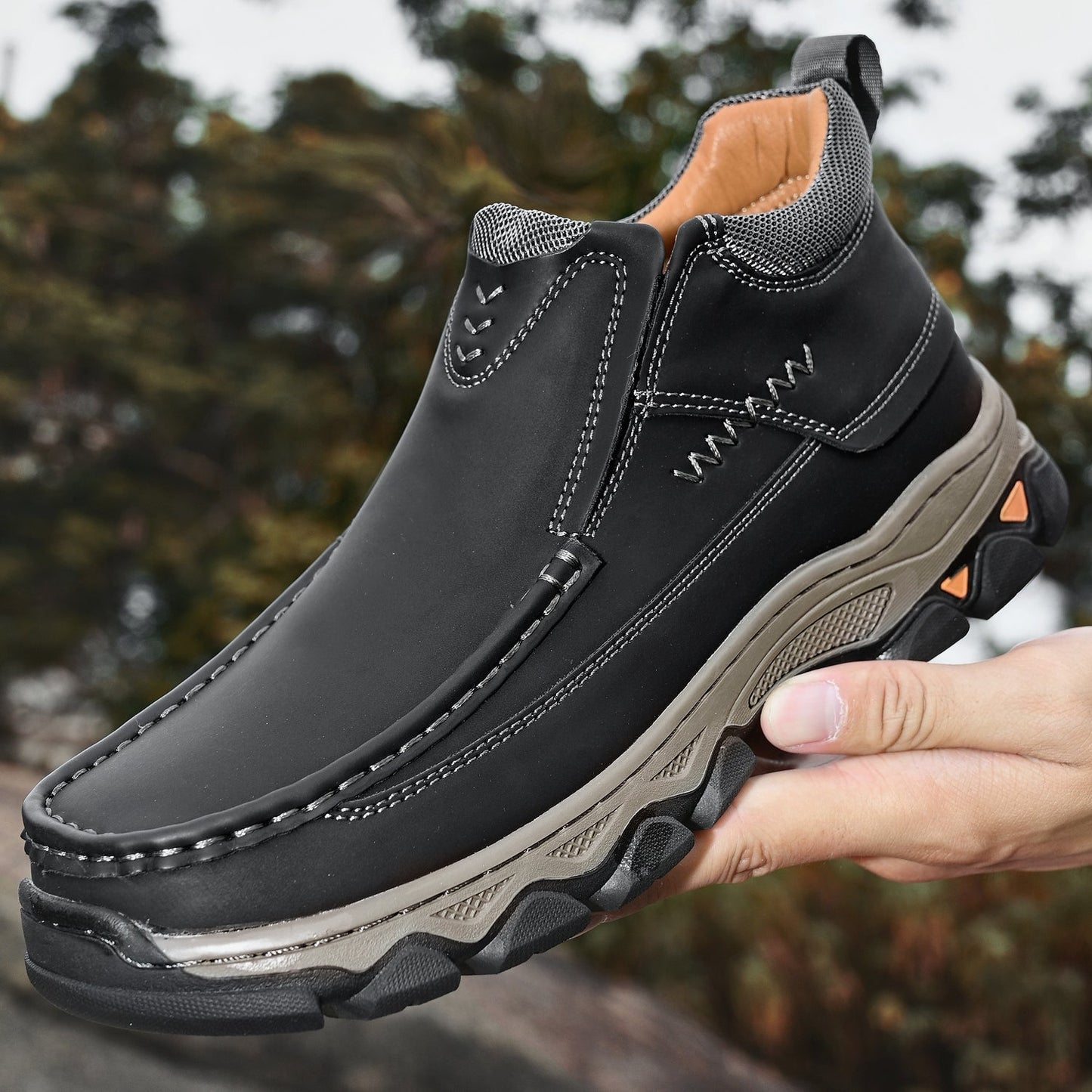 Men's Orthopedic Slip-On Walking Shoes for Comfort and Support