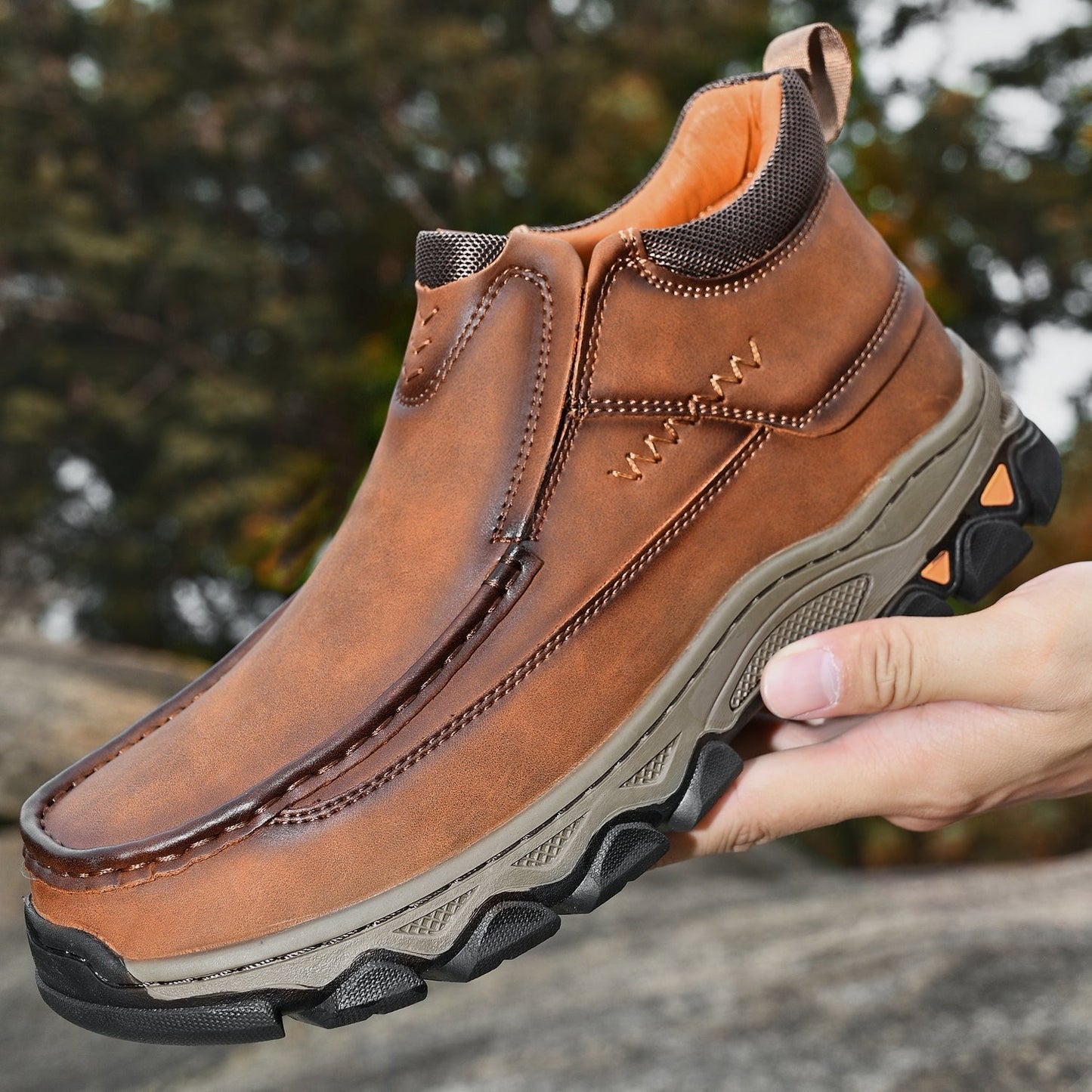 Men's Orthopedic Slip-On Walking Shoes for Comfort and Support
