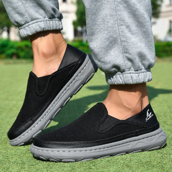 Men's Quilted Slip-On Comfort Shoes
