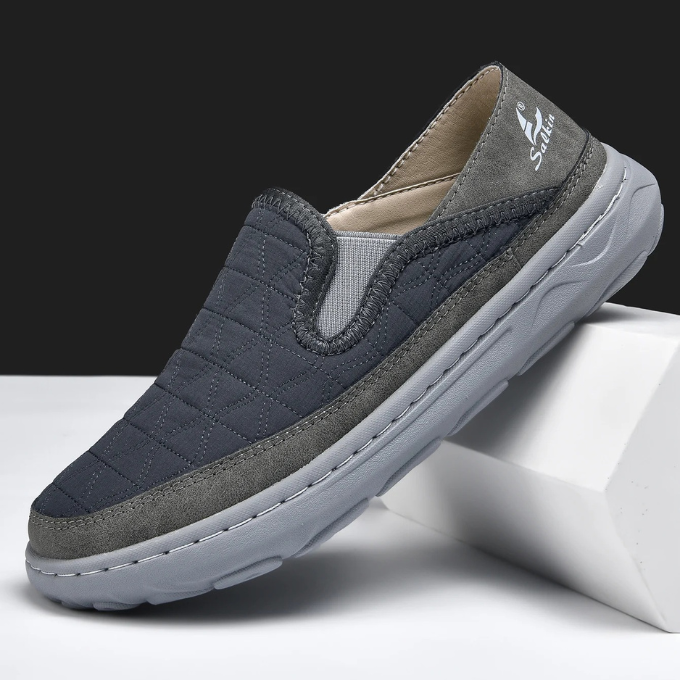 Men's Quilted Slip-On Comfort Shoes