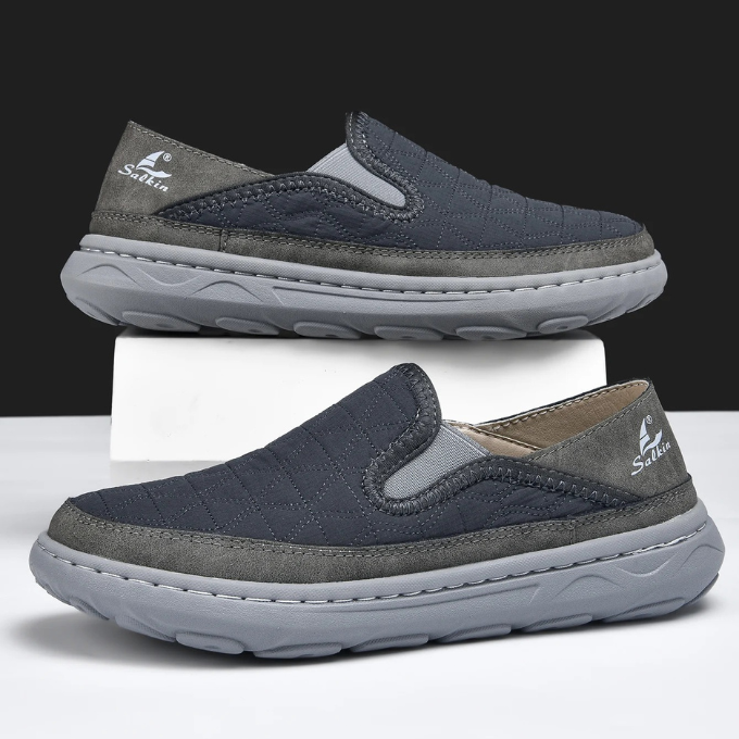 Men's Quilted Slip-On Comfort Shoes