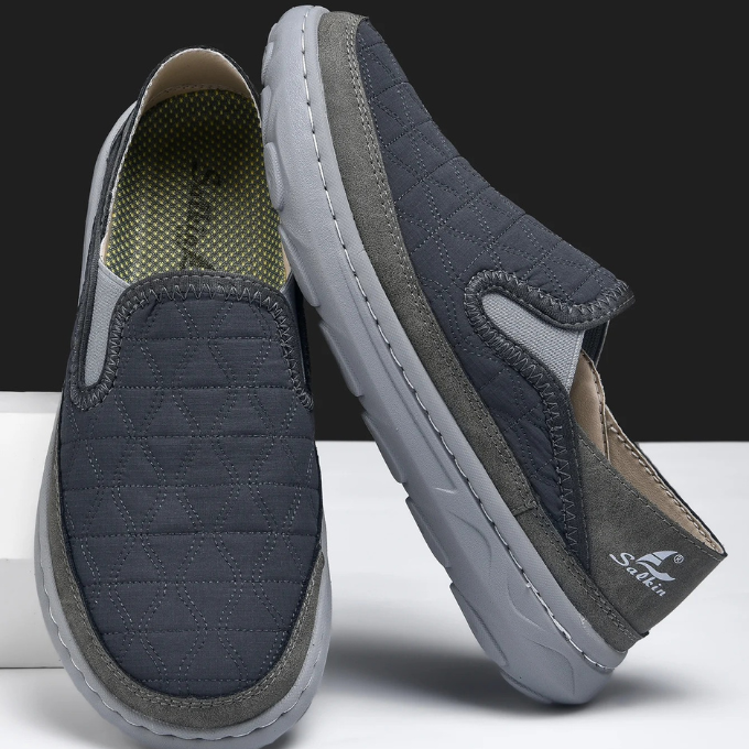 Men's Quilted Slip-On Comfort Shoes