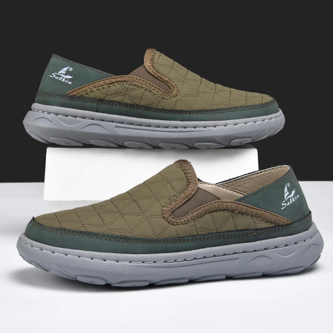 Men's Quilted Slip-On Comfort Shoes