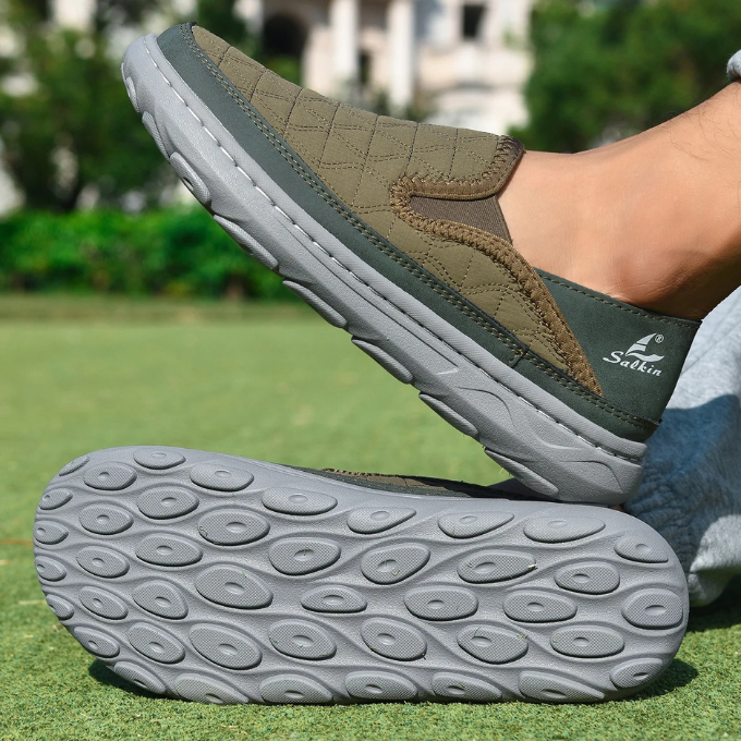 Men's Quilted Slip-On Comfort Shoes