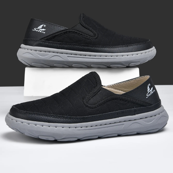 Men's Quilted Slip-On Comfort Shoes