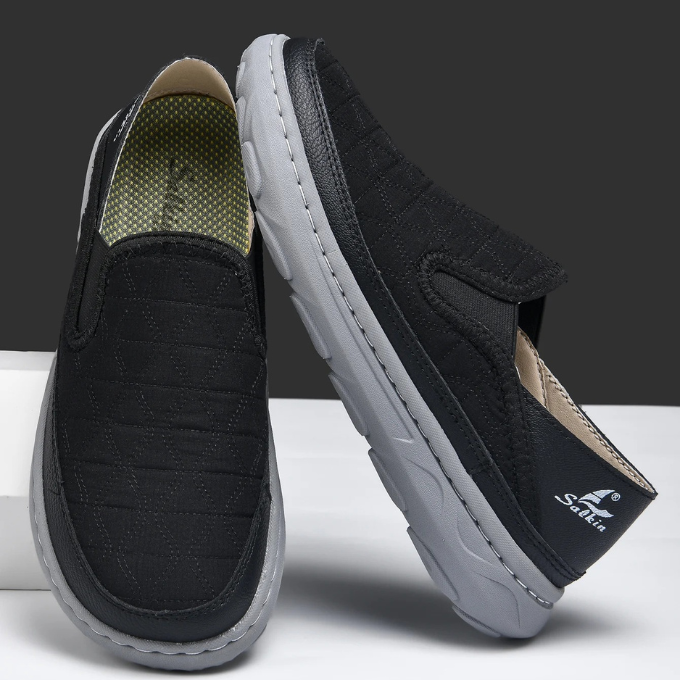 Men's Quilted Slip-On Comfort Shoes