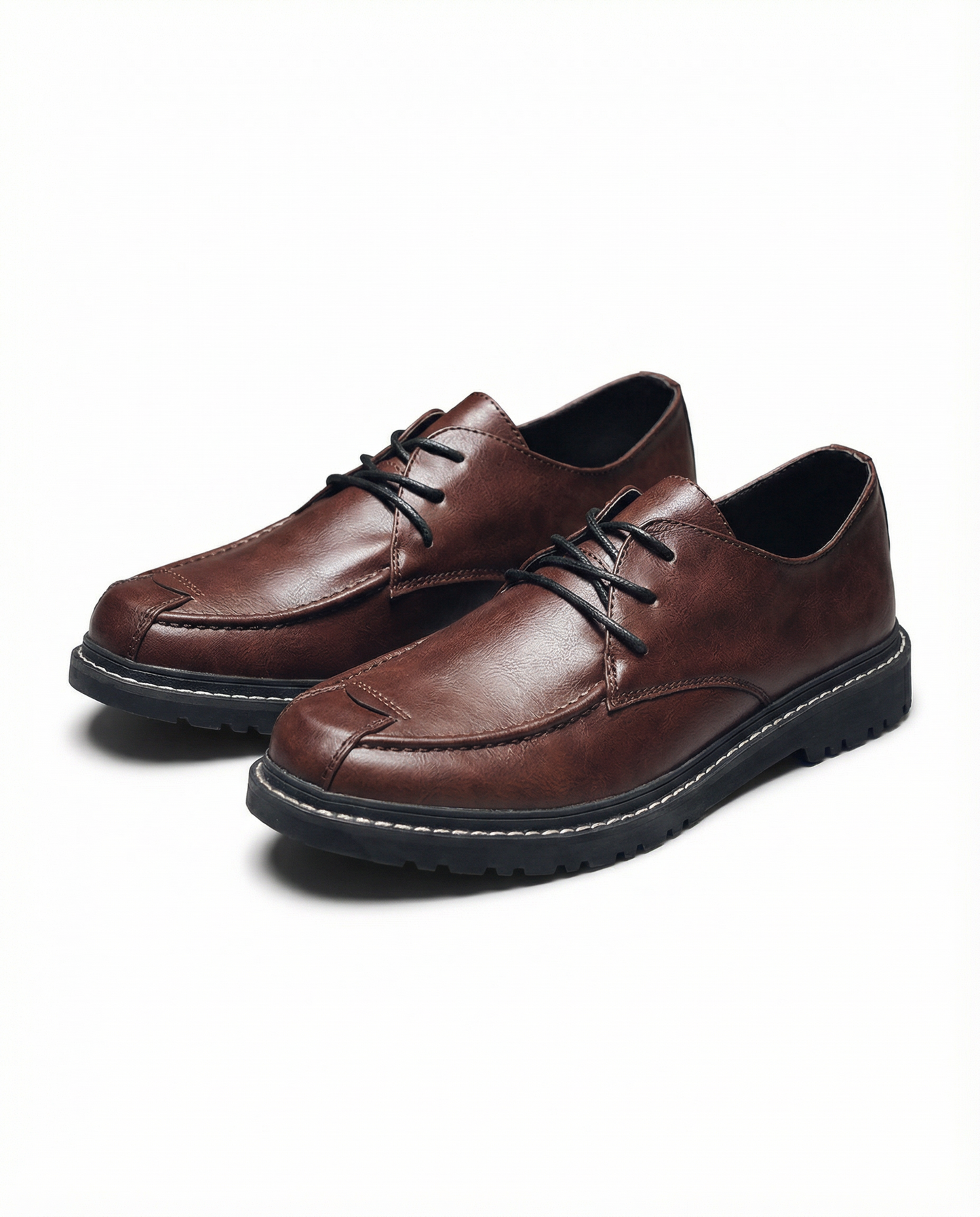 Men's Durable Derby Shoes with Heavy-Duty Stitched Sole