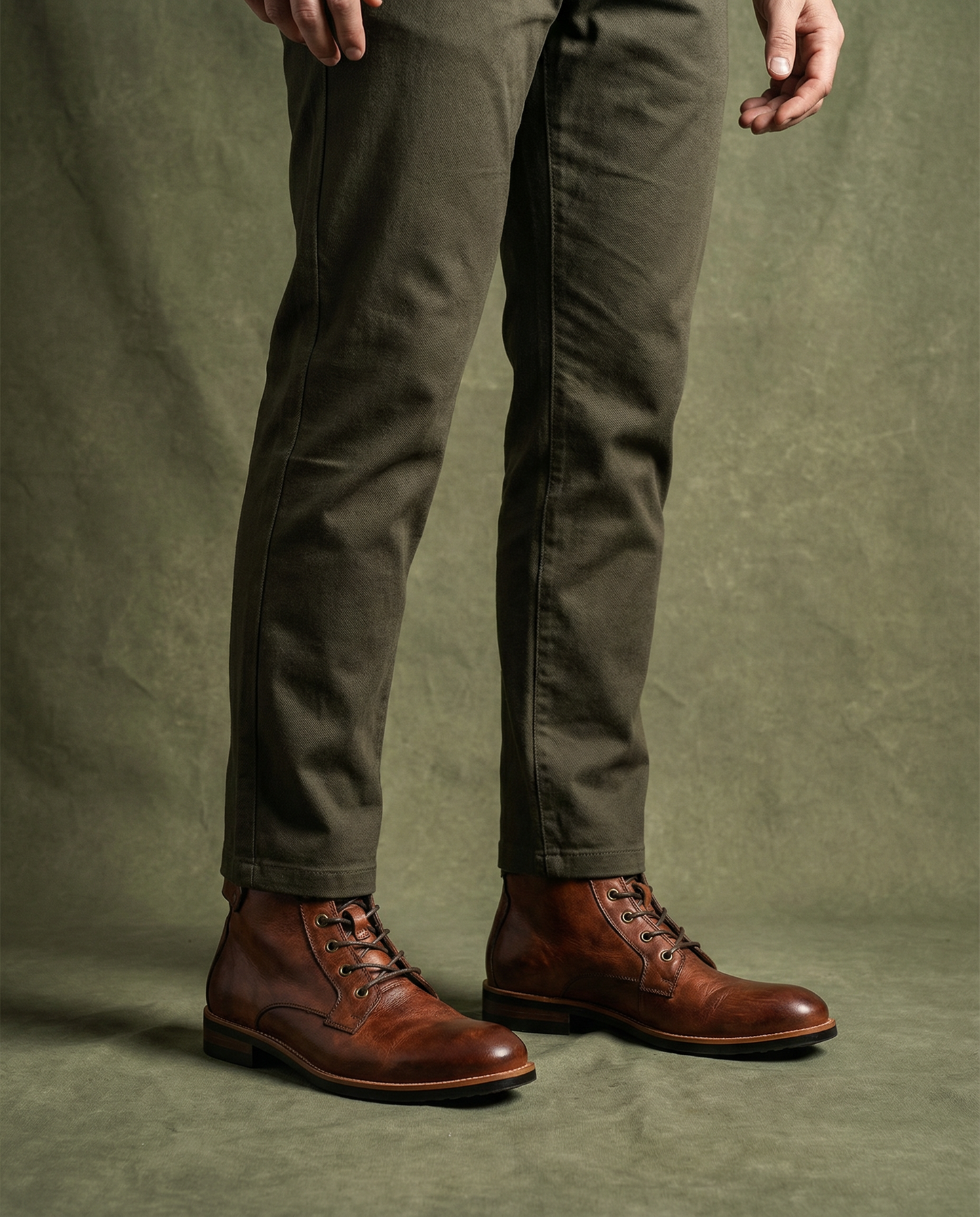Full-Grain Leather Work Boots for Men - Durable & Comfortable