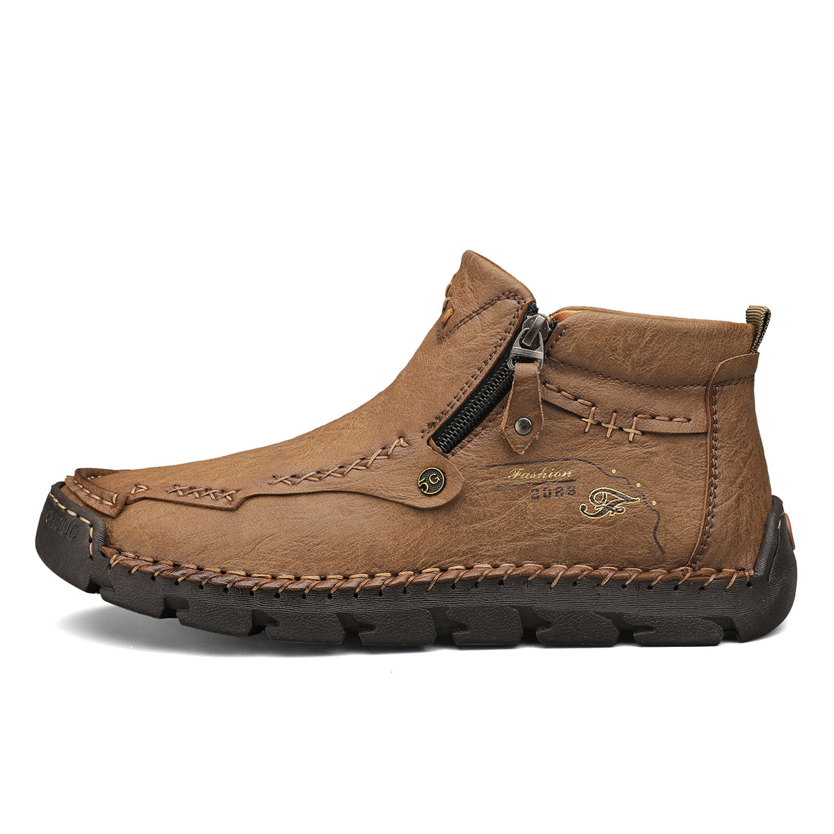 Men's Breathable Zipper Outdoor Boots