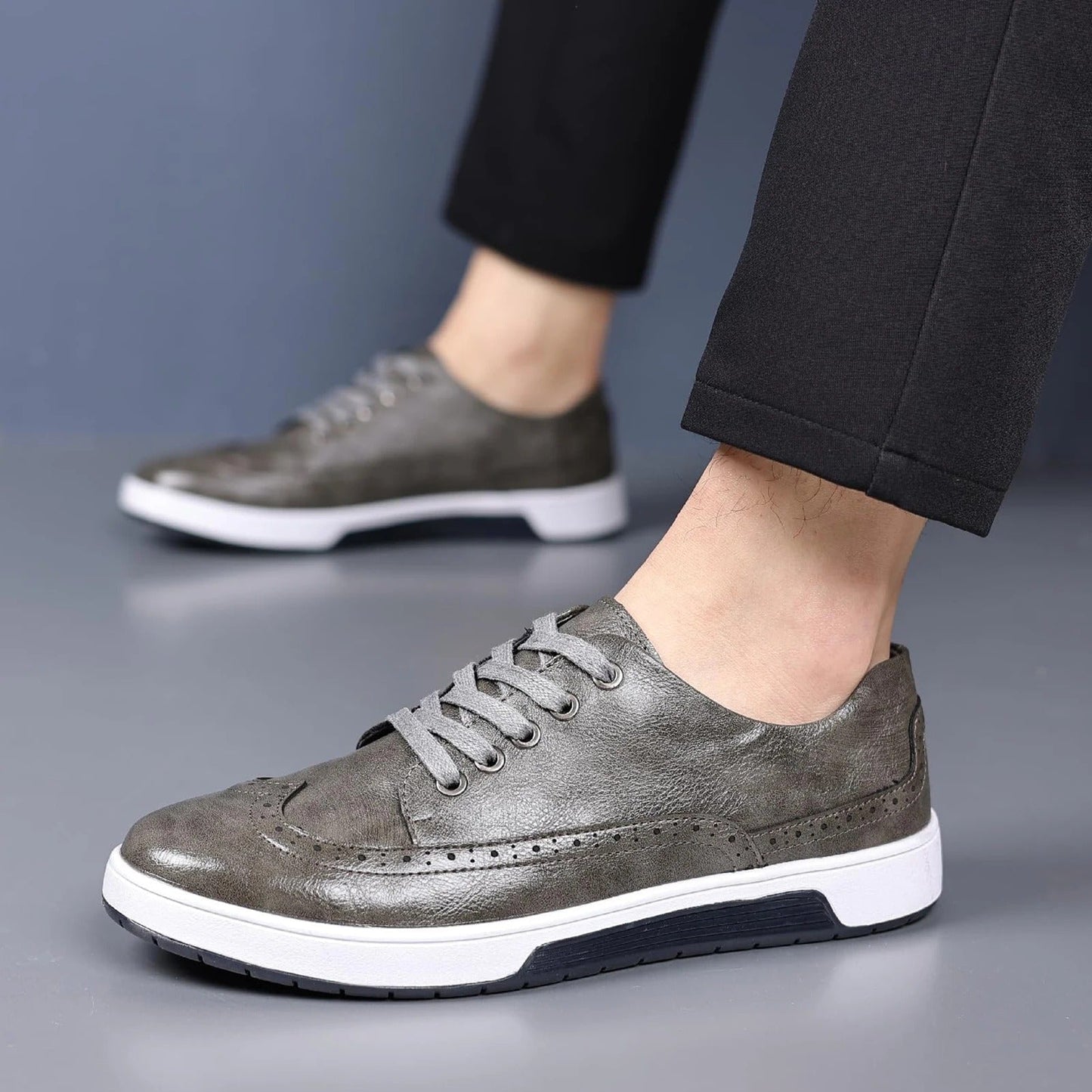 Brogue-Style Comfort Sneakers for Men