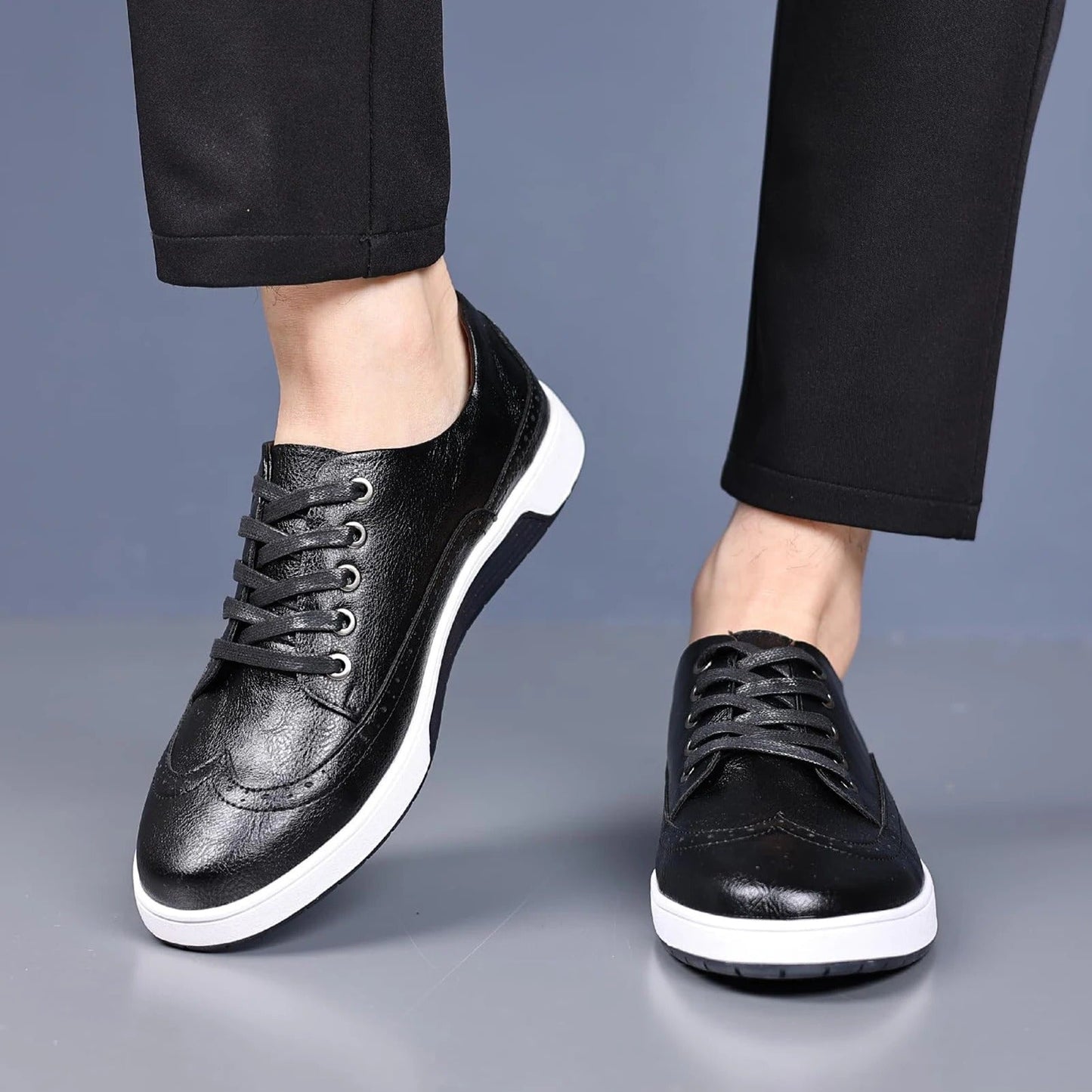 Brogue-Style Comfort Sneakers for Men