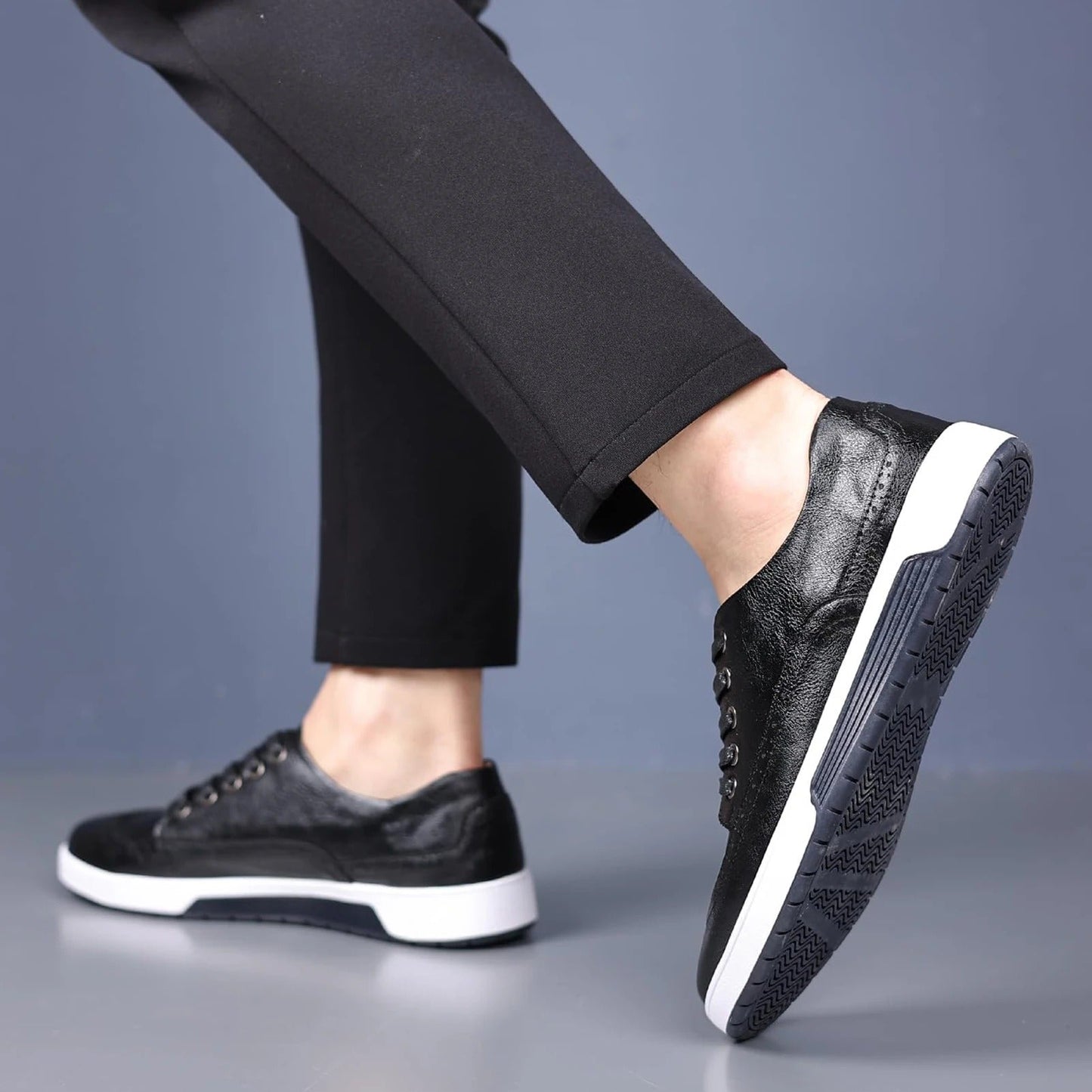 Brogue-Style Comfort Sneakers for Men