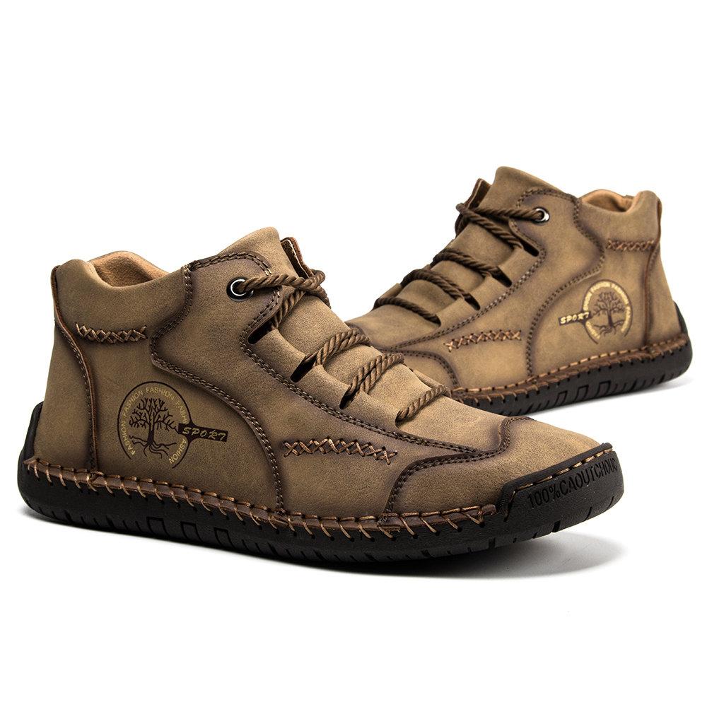Vintage Handmade Orthopedic Boots for Men with Cushioned Sole