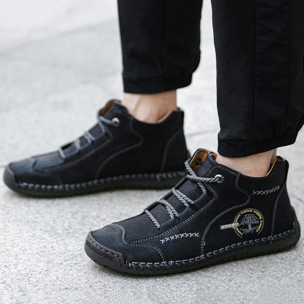 Vintage Handmade Orthopedic Boots for Men with Cushioned Sole