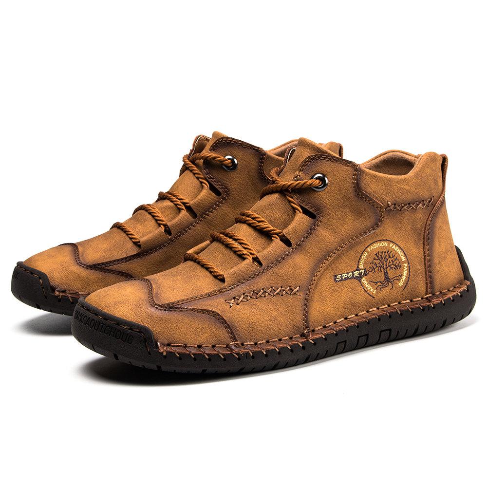 Vintage Handmade Orthopedic Boots for Men with Cushioned Sole