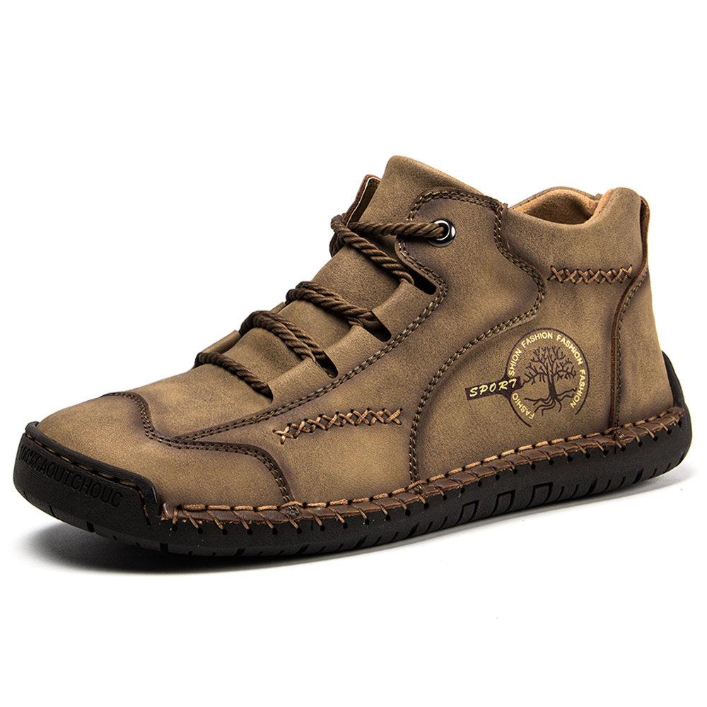 Vintage Handmade Orthopedic Boots for Men with Cushioned Sole