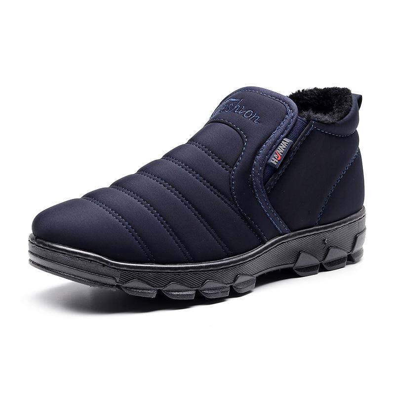 Men's Waterproof Velvet Insulated Winter Snow Boots