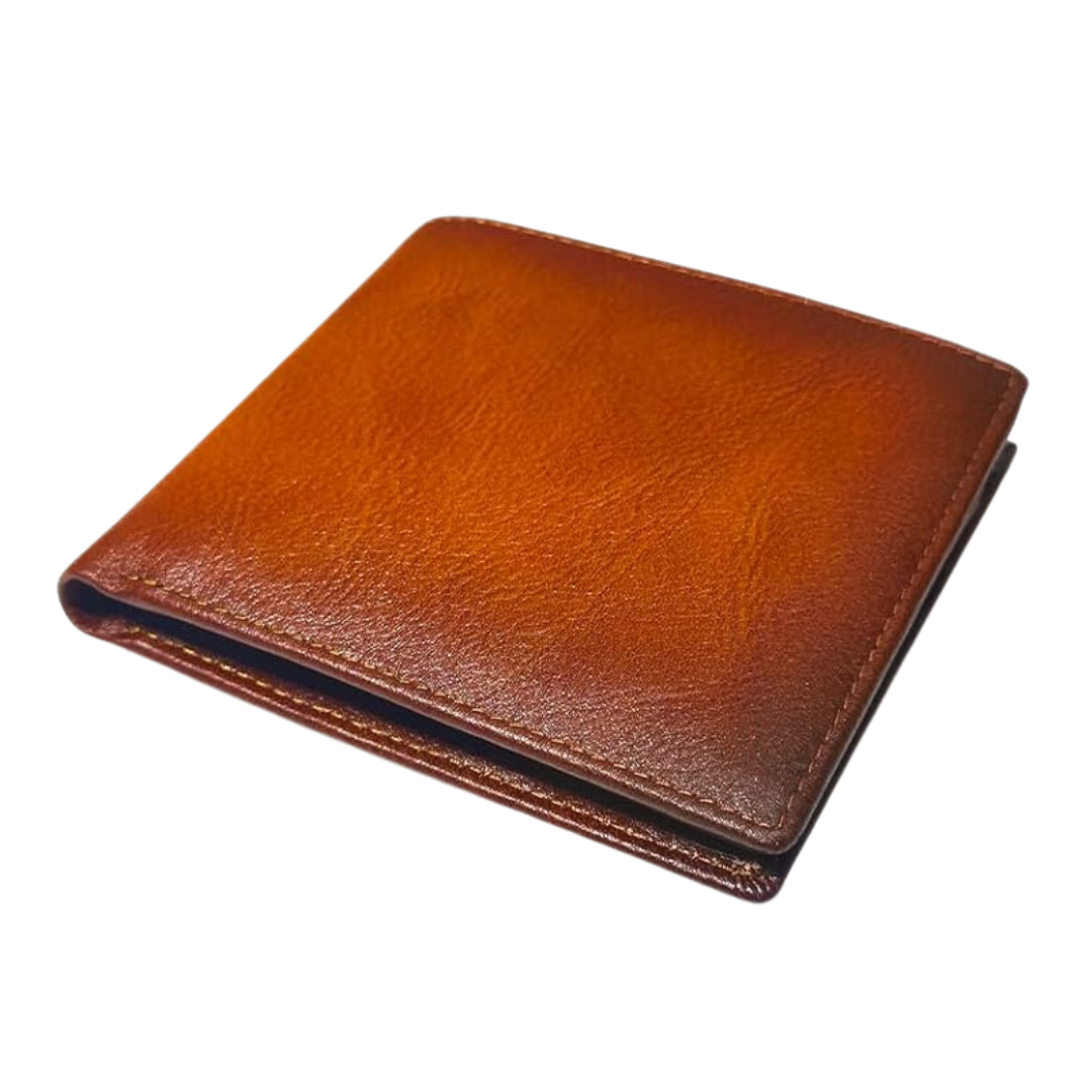Top Grain Leather RFID Blocking Bifold Wallet for Men