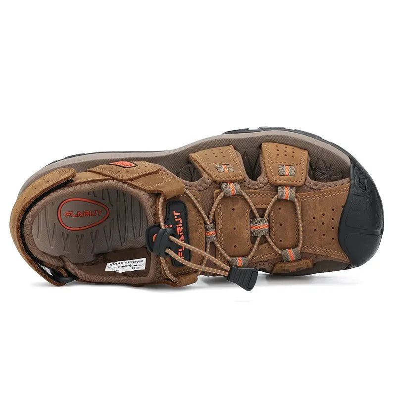Men's Waterproof Closed-Toe Hiking Sandals for Summer Adventures