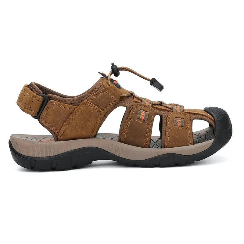 Men's Waterproof Closed-Toe Hiking Sandals for Summer Adventures