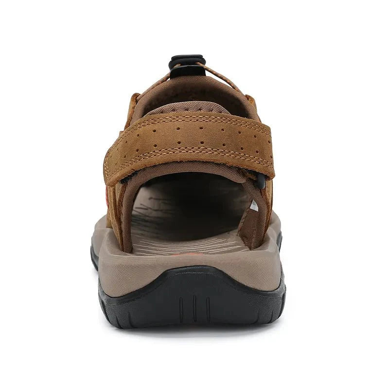 Men's Waterproof Closed-Toe Hiking Sandals for Summer Adventures