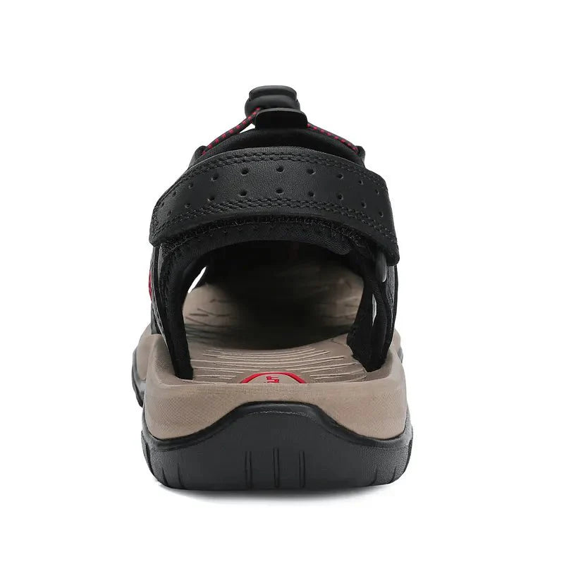 Men's Waterproof Closed-Toe Hiking Sandals for Summer Adventures