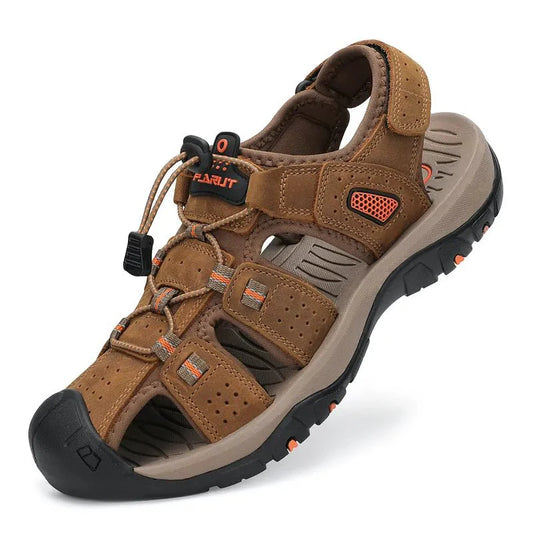 Men's Waterproof Closed-Toe Hiking Sandals for Summer Adventures