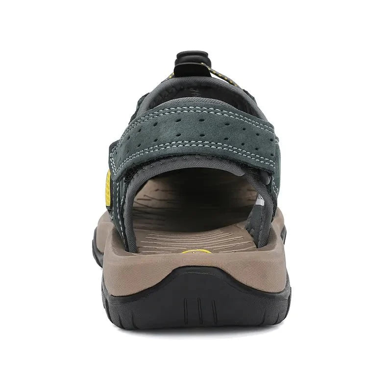 Men's Waterproof Closed-Toe Hiking Sandals for Summer Adventures
