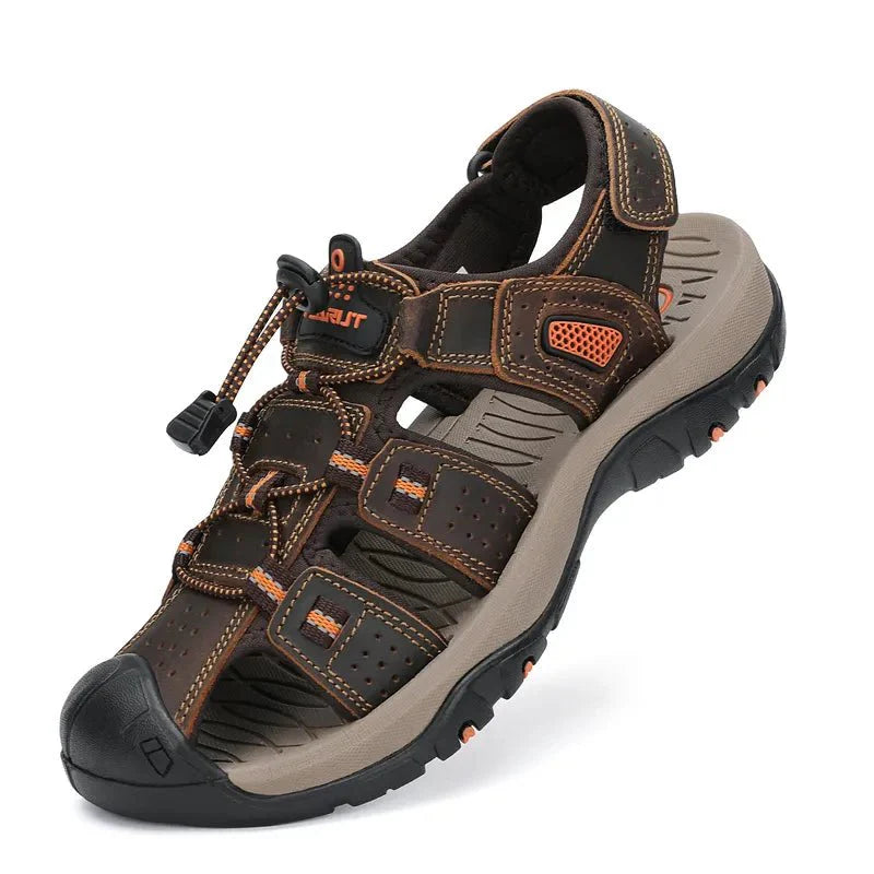 Men's Waterproof Closed-Toe Hiking Sandals for Summer Adventures