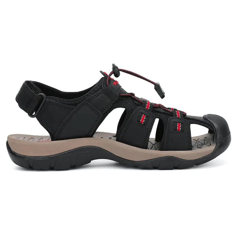 Men's Waterproof Closed-Toe Hiking Sandals for Summer Adventures