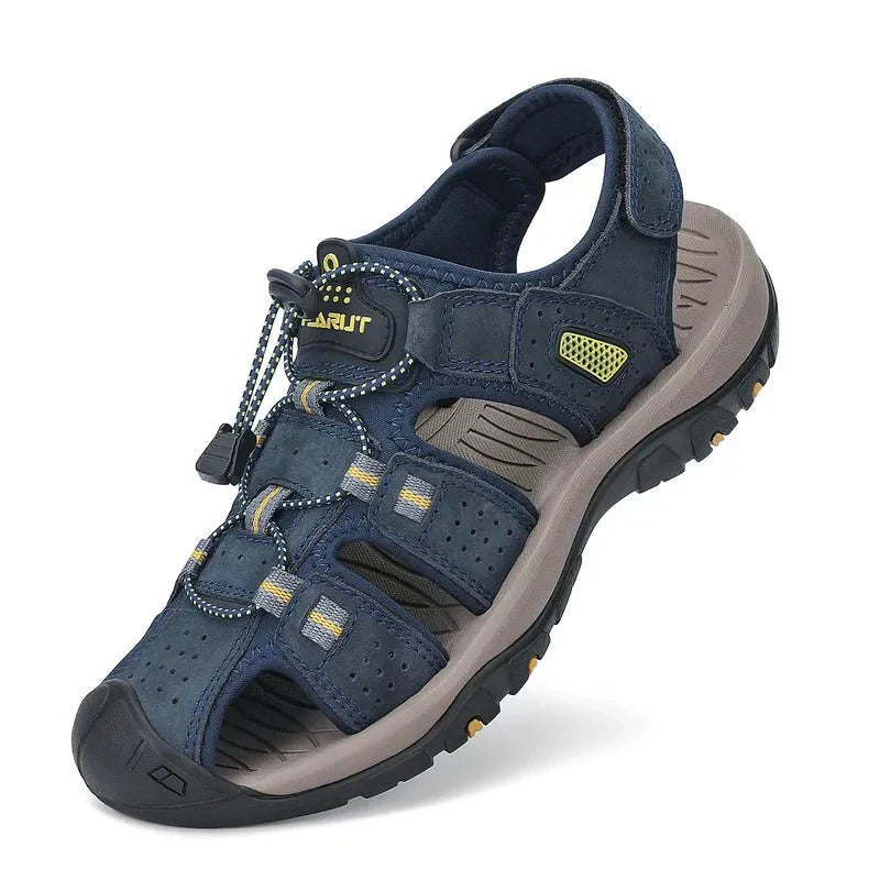 Men's Waterproof Closed-Toe Hiking Sandals for Summer Adventures