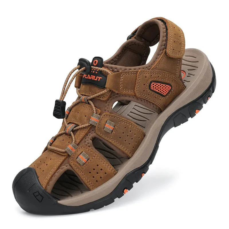 Men's Waterproof Closed-Toe Hiking Sandals for Summer Adventures