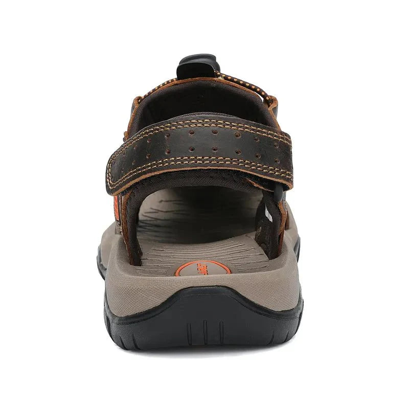 Men's Waterproof Closed-Toe Hiking Sandals for Summer Adventures