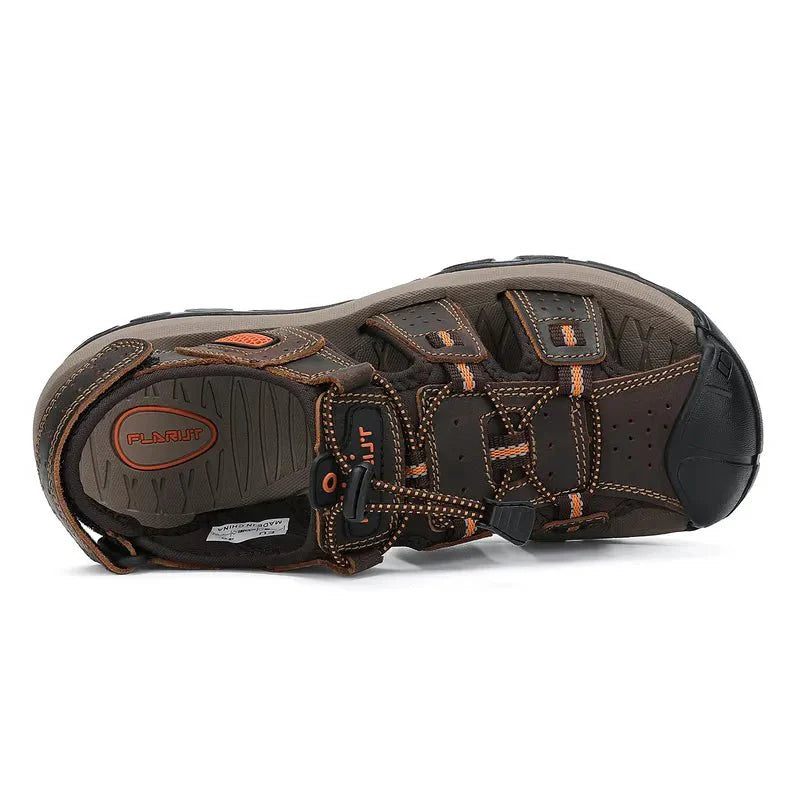Men's Waterproof Closed-Toe Hiking Sandals for Summer Adventures