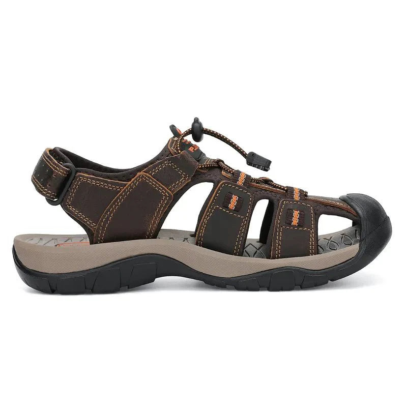 Men's Waterproof Closed-Toe Hiking Sandals for Summer Adventures
