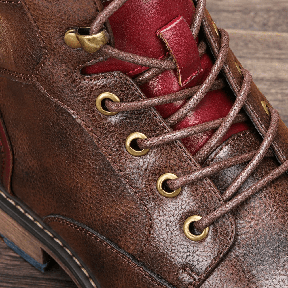 Men's Side Zipper Boots with Non-Slip Sole