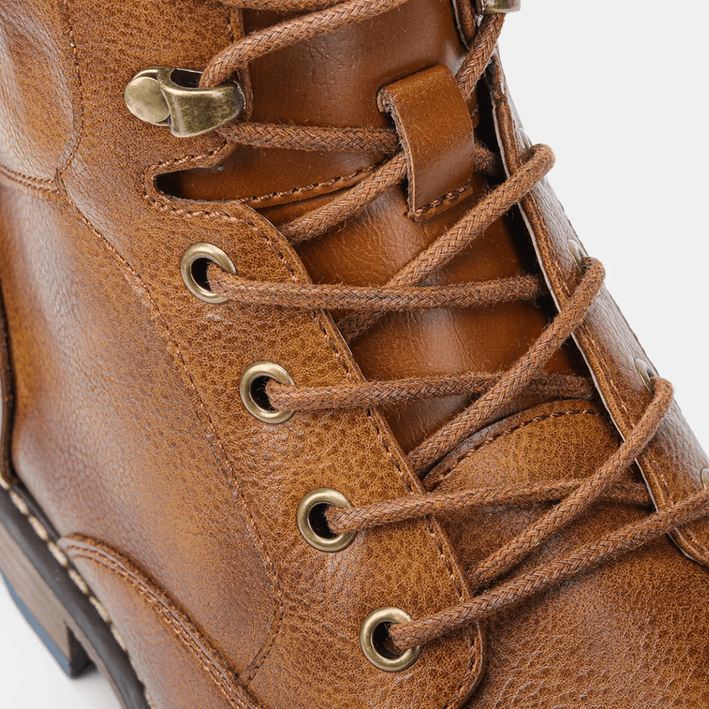 Men's Side Zipper Boots with Non-Slip Sole