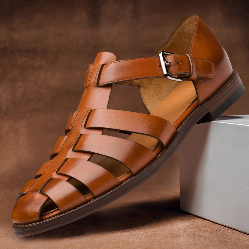 Men's Slip-On Fisherman Sandals with Rubber Sole