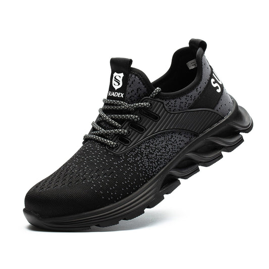 Men's Lightweight Black Steel Toe Safety Boots