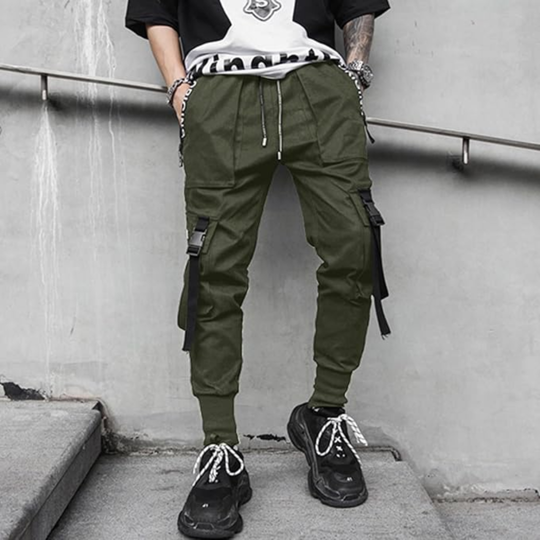 Men's Techwear Harem Fit Tactical Joggers with Pockets