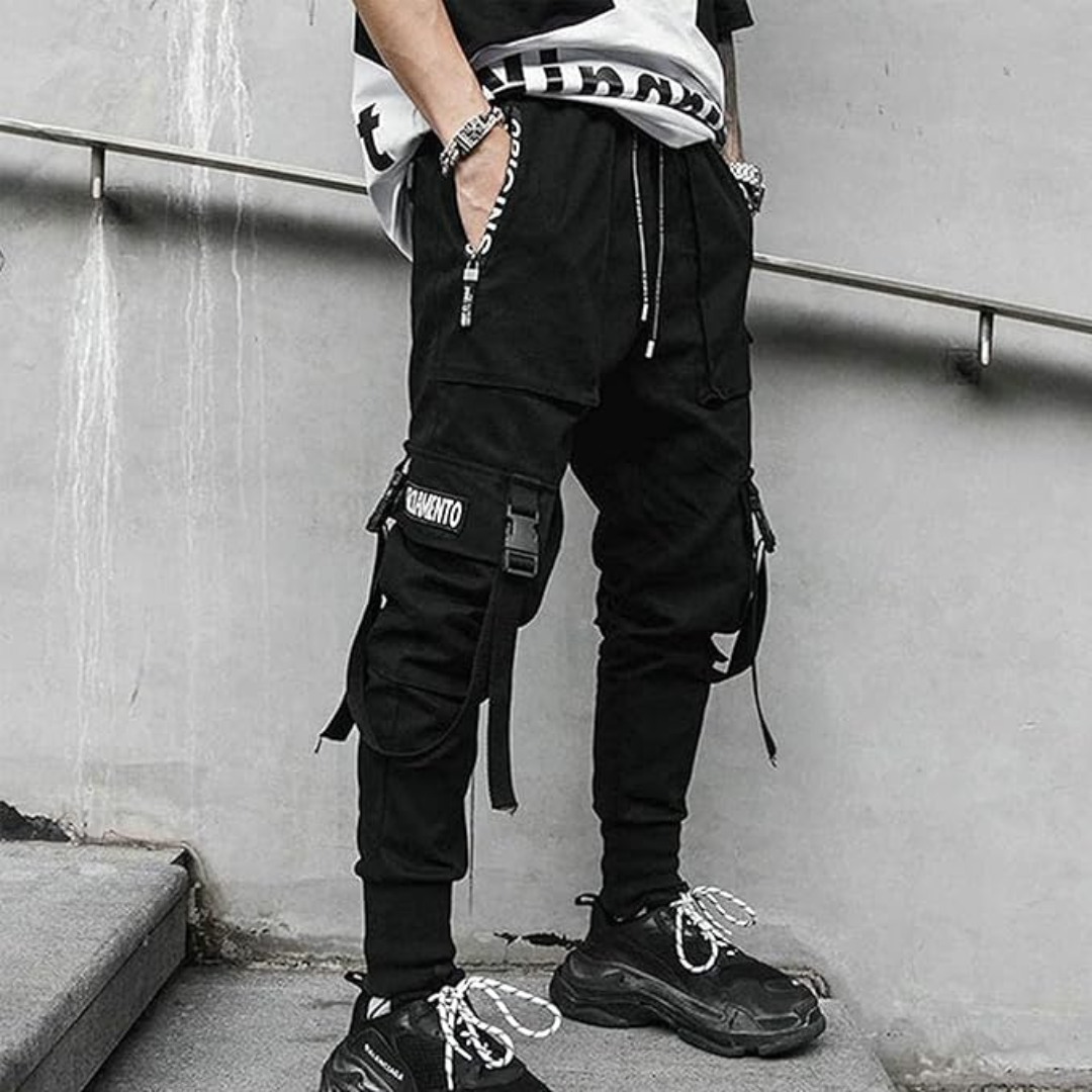 Men's Techwear Harem Fit Tactical Joggers with Pockets