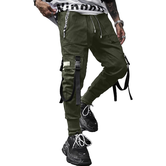 Men's Techwear Harem Fit Tactical Joggers with Pockets