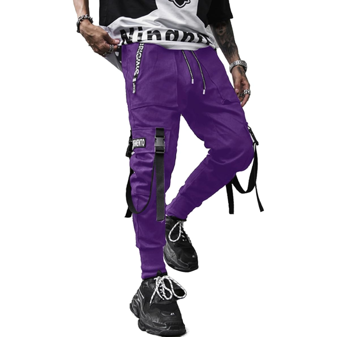 Men's Techwear Harem Fit Tactical Joggers with Pockets