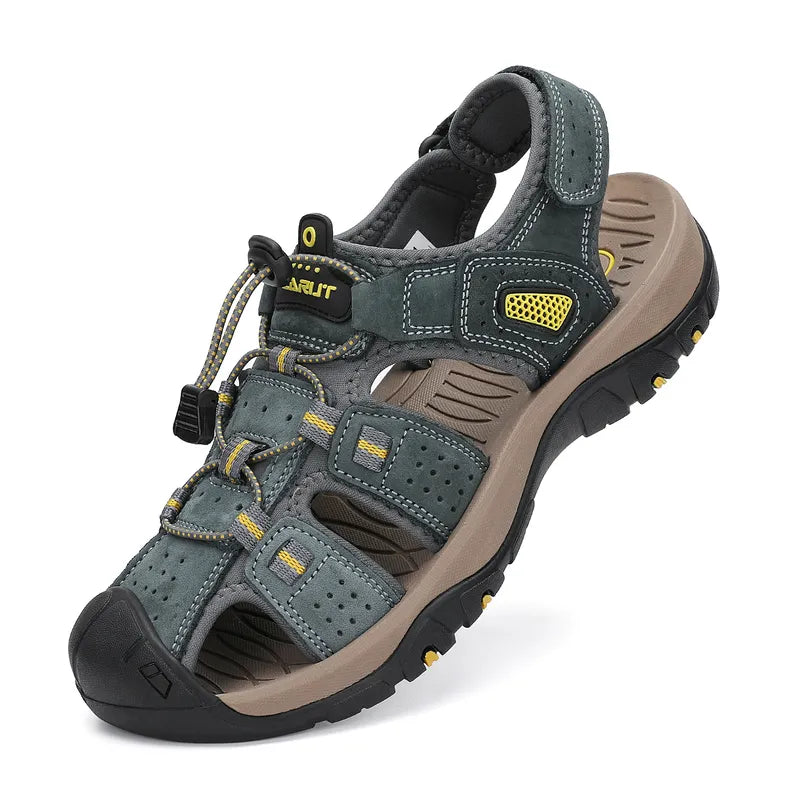 Men's Waterproof Closed-Toe Hiking Sandals for Summer Adventures