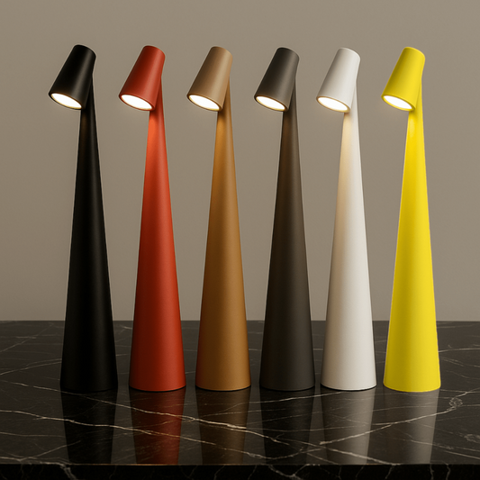 Rechargeable Metal Table Lamp - Stylish Portable Lighting