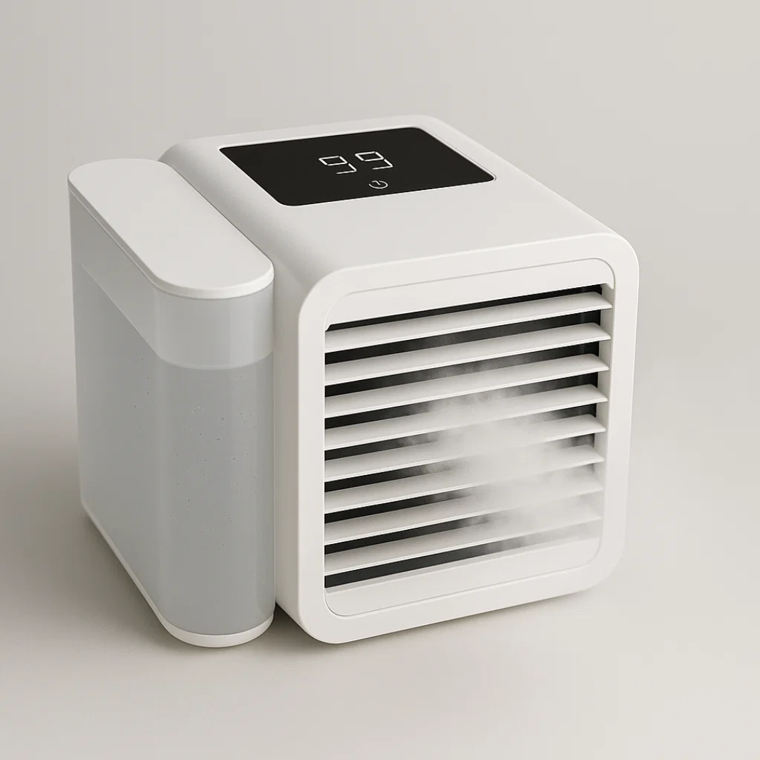 Portable Mini Air Conditioner with 1000ml Water Tank and Adjustable Fan